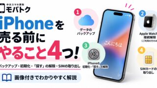 iPhoneを売る前にやること4つ!バックアップ・初期化・アクティベーションロック解除を丁寧に解説!